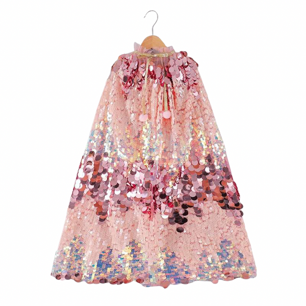 Pink Sequin Cape