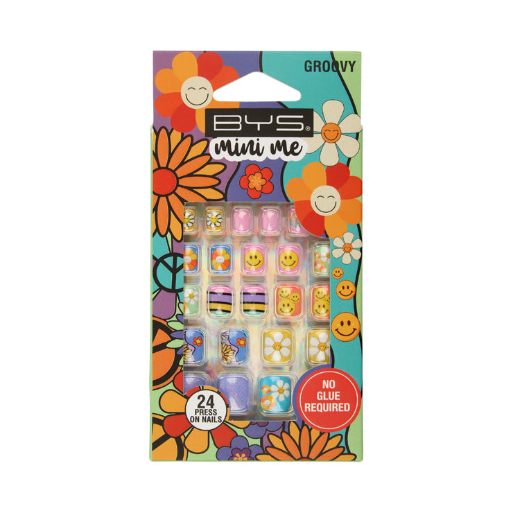 Flower Press on Kids nails