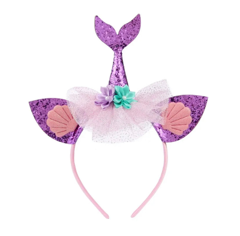 Mermaid Headband - purple