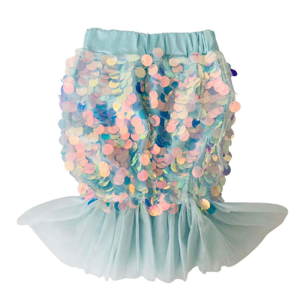 Powder Blue Sequin Mermaid Skirt – The Hairy Fairy
