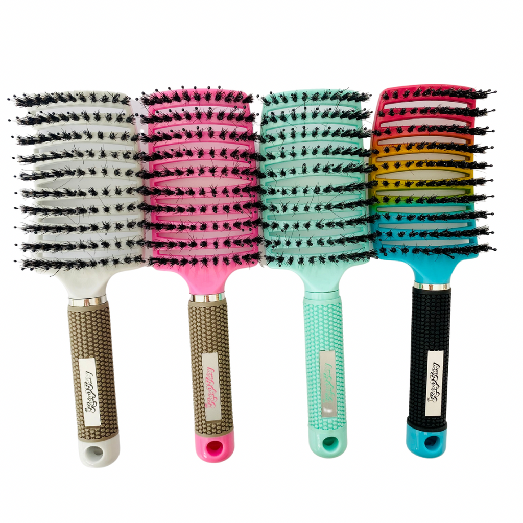 Rainbow Detangling Brush in four colors