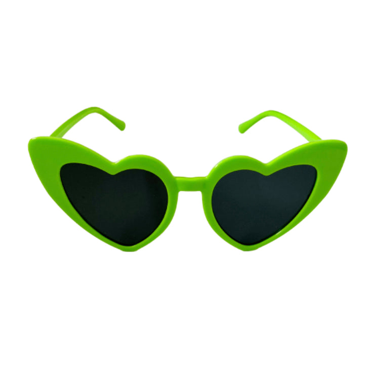 Kids Green Heart Glasses