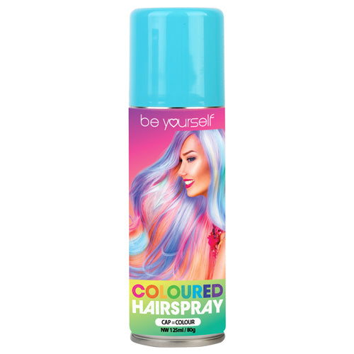 Coloured Hair Spray  - Aqua