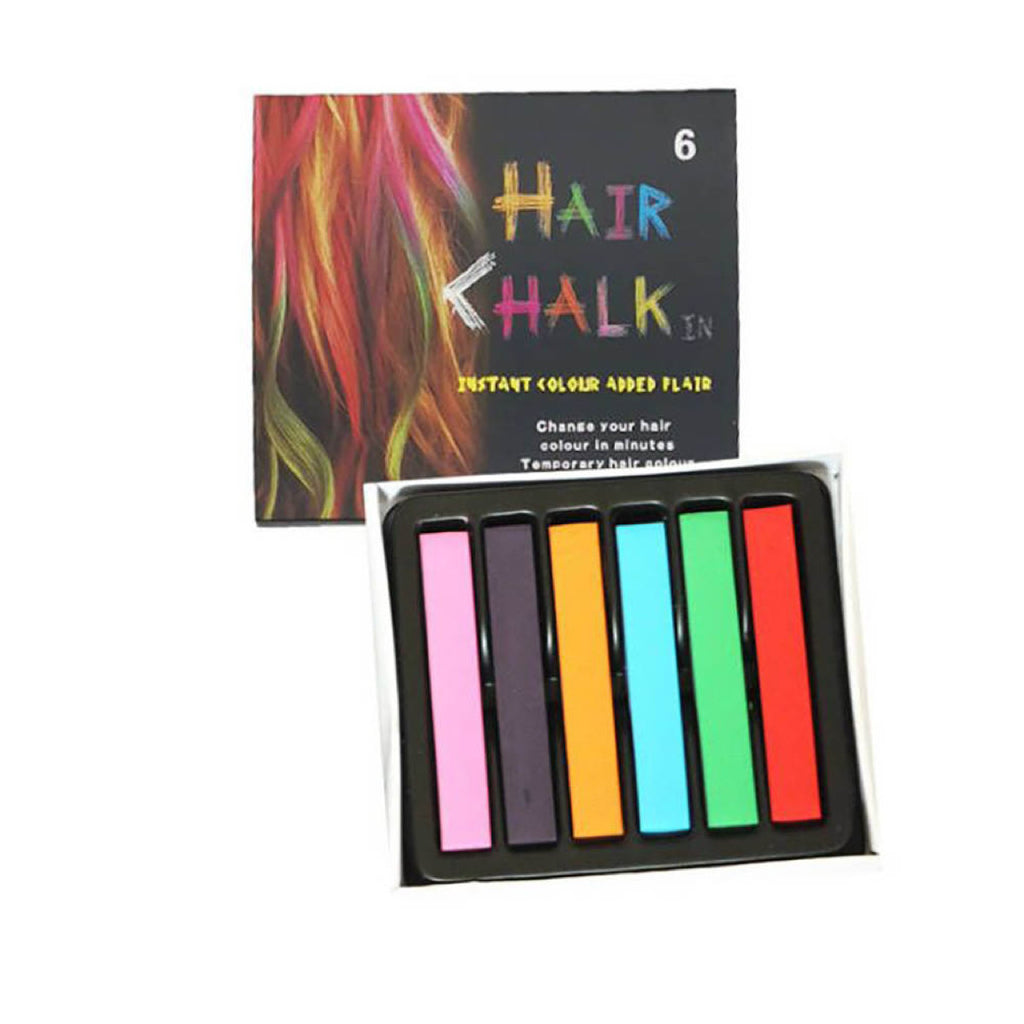 Hair Chalk - 6 sticks in 6 colors