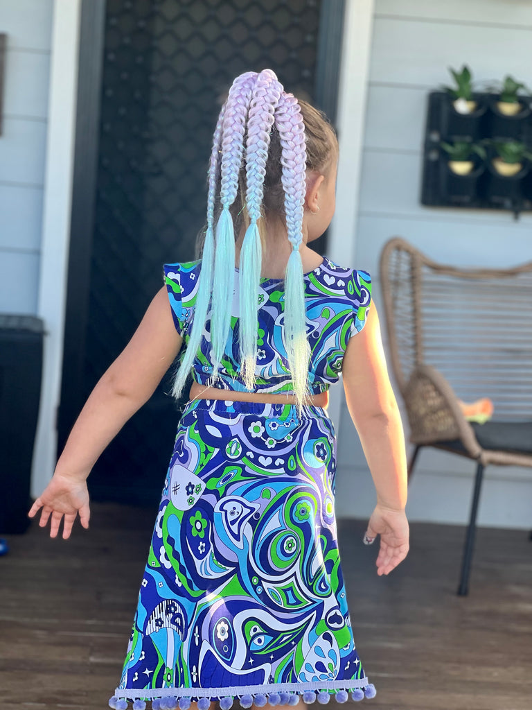 rare look of Neptune Mermaid Tail Braid